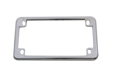 V-Twin Chrome License Plate Frame - 4 x 7 inches, Part 74061