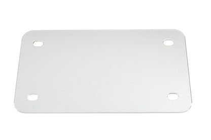 V-Twin License Plate Frame Backing Plate Chrome Smooth Style - Custom Motorcycle Accessory