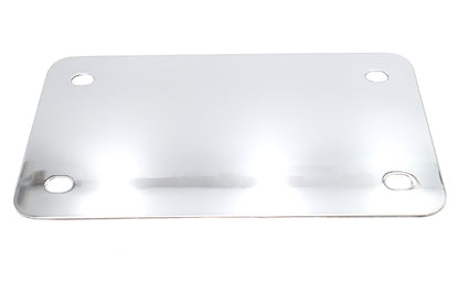 V-Twin License Plate Frame Backing Plate Chrome Smooth Style - Custom Motorcycle Accessory