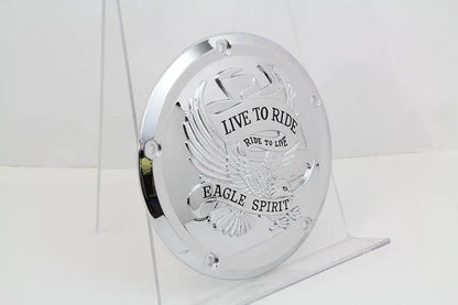 V-Twin Eagle Spirit Derby Cover Chrome for Harley Davidson FLT (2016-2025) by V-Twin