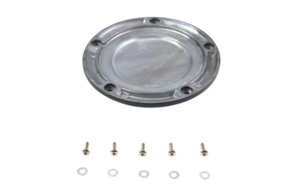 V-Twin M8 Flat Black 5-Hole Smooth Derby Cover for Harley Davidson FLT (Part #78617F) by V-Twin