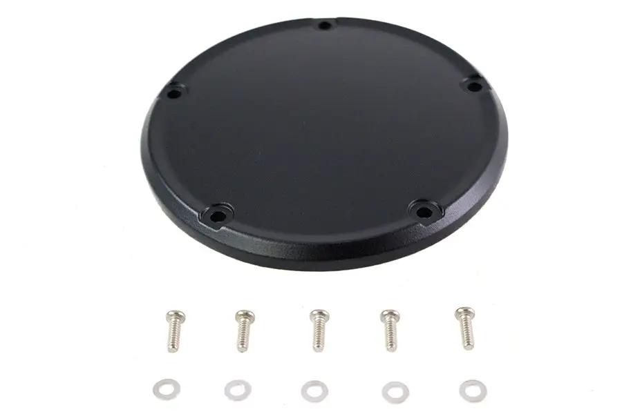 V-Twin M8 Wrinkle Black 5-Hole Smooth Derby Cover for Harley Davidson FLT by V-Twin