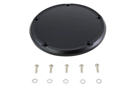 V-Twin M8 Wrinkle Black 5-Hole Smooth Derby Cover for Harley Davidson FLT by V-Twin