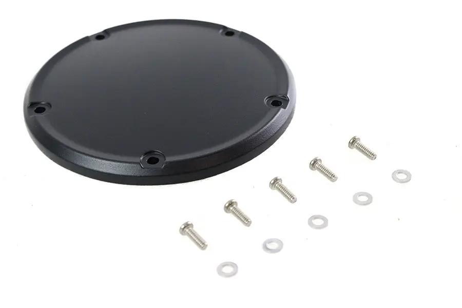 V-Twin M8 Wrinkle Black 5-Hole Smooth Derby Cover for Harley Davidson FLT by V-Twin