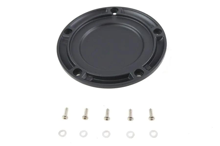 V-Twin M8 Wrinkle Black 5-Hole Smooth Derby Cover for Harley Davidson FLT by V-Twin