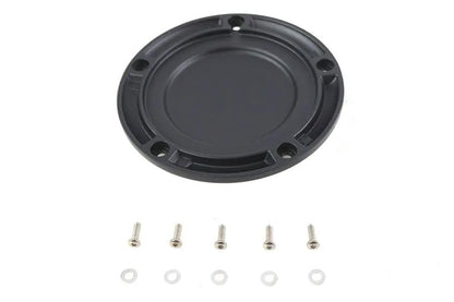 V-Twin M8 Wrinkle Black 5-Hole Smooth Derby Cover for Harley Davidson FLT by V-Twin