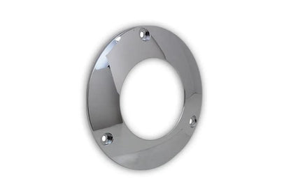 V-Twin 302493 Chrome 3-Hole C-Thru Derby Cover for Harley Davidson FL Models by V-Twin