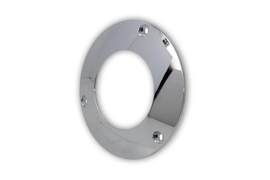 V-Twin 302493 Chrome 3-Hole C-Thru Derby Cover for Harley Davidson FL Models by V-Twin
