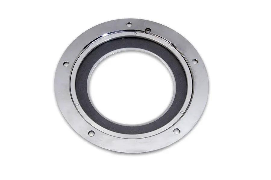 V-Twin Chrome 5-Hole C-Thru Derby Cover for Harley Davidson FXST Models by V-Twin