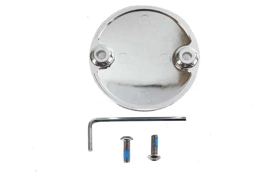 V-Twin M8 Ignition System Cover with Eagle Design - Chrome Finish for Harley Davidson FLT Models by V-Twin