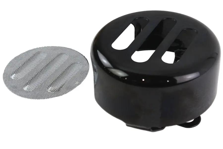 V-Twin 77130B 3 Slot Round Horn Cover in Black for Harley Davidson XL Models by V-Twin
