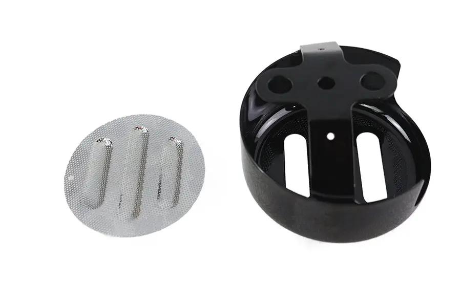 V-Twin 77130B 3 Slot Round Horn Cover in Black for Harley Davidson XL Models by V-Twin