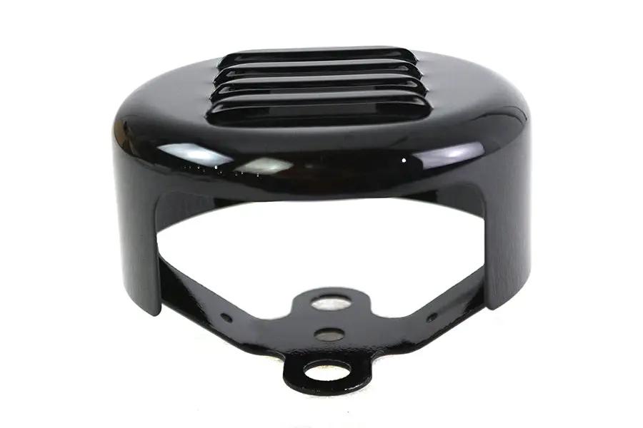 V-Twin Black Louvered Horn Cover for Harley Davidson FLT Models (Part #76705L) by V-Twin