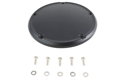 V-Twin Matte Black 5 Hole Domed Derby Cover for Harley Davidson FLSB and FXST Models by V-Twin