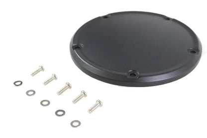 V-Twin Matte Black 5 Hole Domed Derby Cover for Harley Davidson FLSB and FXST Models by V-Twin