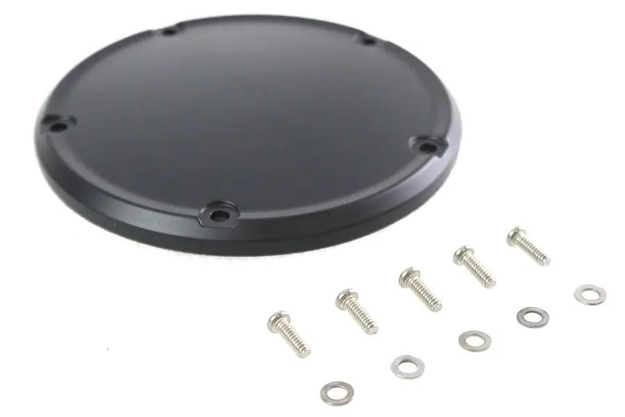 V-Twin Matte Black 5 Hole Domed Derby Cover for Harley Davidson FLSB and FXST Models by V-Twin