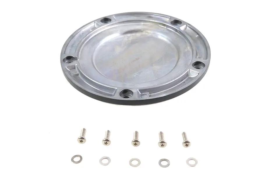 V-Twin Matte Black 5 Hole Domed Derby Cover for Harley Davidson FLSB and FXST Models by V-Twin