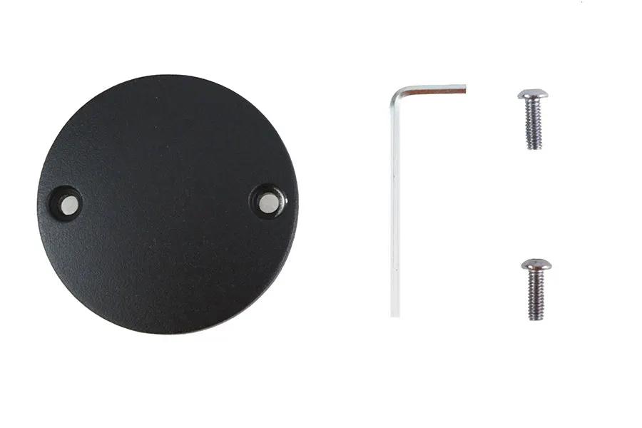 V-Twin M8 Ignition System Cover Domed Wrinkle Black for Harley Davidson FLT Models by V-Twin