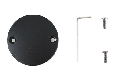V-Twin M8 Ignition System Cover Domed Wrinkle Black for Harley Davidson FLT Models by V-Twin