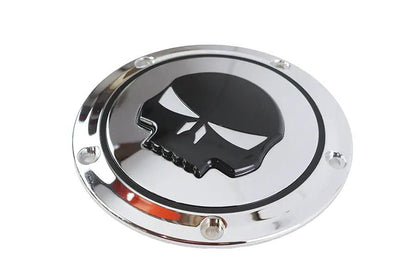 V-Twin Chrome 5 Hole Skull Derby Cover for Harley Davidson FXST Models by V-Twin
