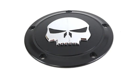 V-Twin Black 5 Hole Skull Derby Cover for Harley Davidson FXST by V-Twin