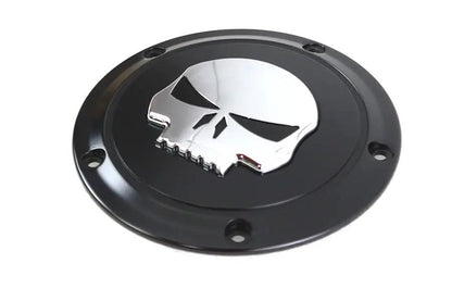 V-Twin Black 5 Hole Skull Derby Cover for Harley Davidson FXST by V-Twin