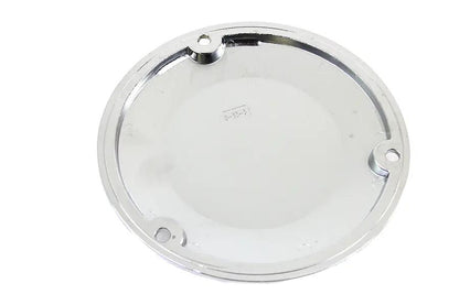 V-Twin Chrome 3-Hole Skull Derby Cover for Harley Davidson FL Models (Part #78287) by V-Twin