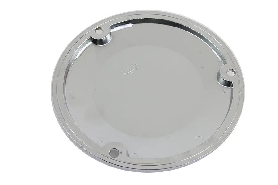 V-Twin Chrome 3-Hole Skull Derby Cover for Harley Davidson FL Models (Part #78287) by V-Twin