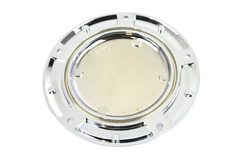 V-Twin Chrome 5 Hole Skull Derby Cover for Harley Davidson FLT Models by V-Twin