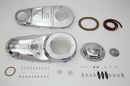 V-Twin Chrome Primary Cover Kit for Harley Davidson FL Models by V-Twin