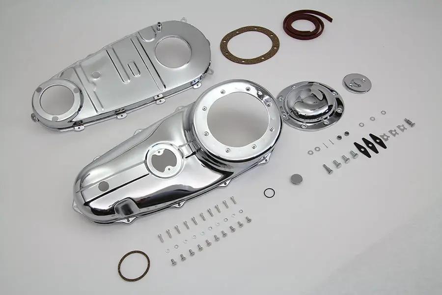 V-Twin Chrome Primary Cover Kit for Harley Davidson FL Models by V-Twin