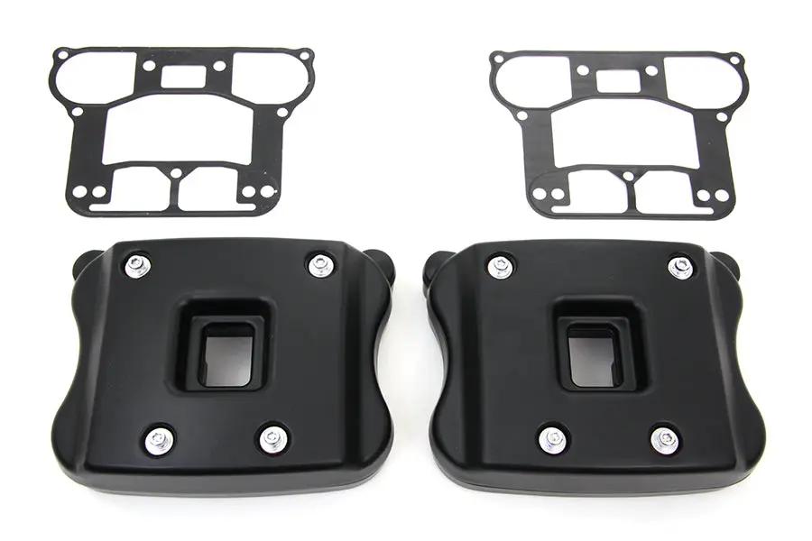 V-Twin I33-0104MB Rocker Box Cover Set for Harley Davidson XL (Black) by V-Twin