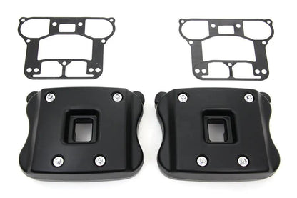 V-Twin I33-0104MB Rocker Box Cover Set for Harley Davidson XL (Black) by V-Twin
