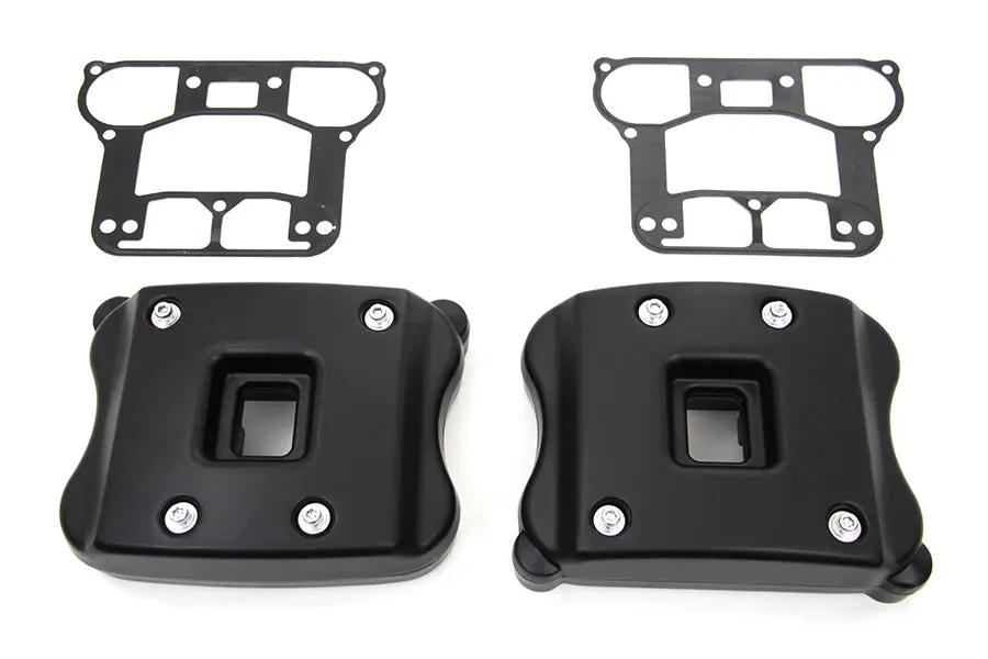 V-Twin I33-0104MB Rocker Box Cover Set for Harley Davidson XL (Black) by V-Twin