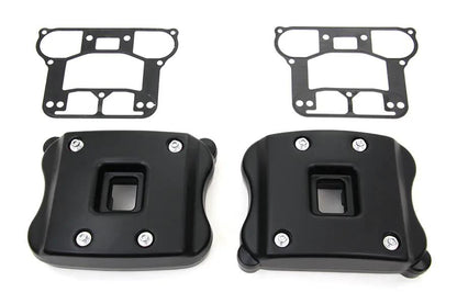 V-Twin I33-0104MB Rocker Box Cover Set for Harley Davidson XL (Black) by V-Twin