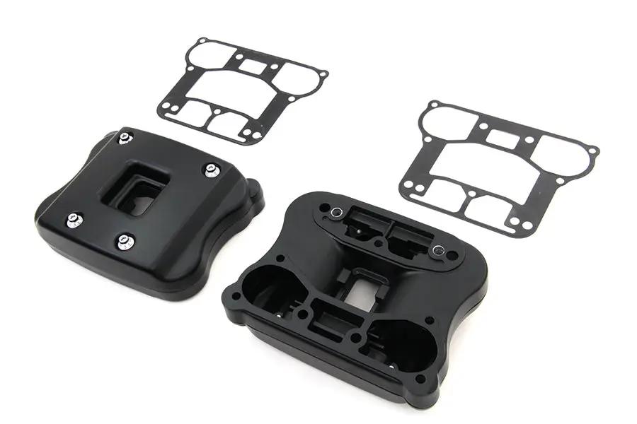 V-Twin I33-0104MB Rocker Box Cover Set for Harley Davidson XL (Black) by V-Twin