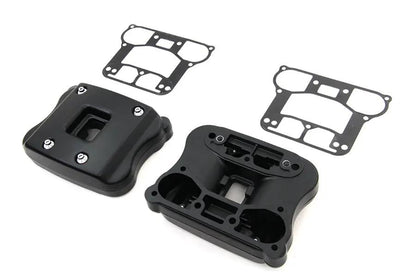 V-Twin I33-0104MB Rocker Box Cover Set for Harley Davidson XL (Black) by V-Twin