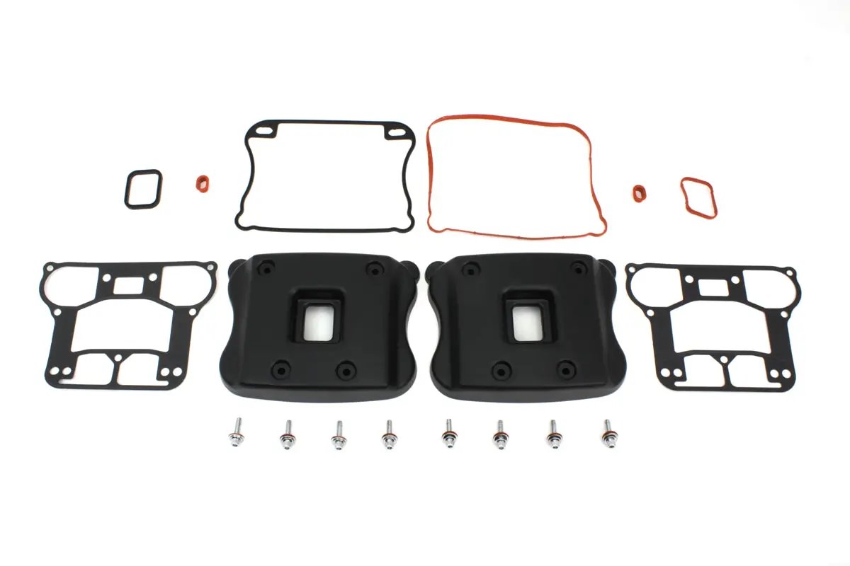V-Twin Rocker Box Cover Set for Harley Davidson XL 2007-2016, Black - Part I33-0106MB by V-Twin
