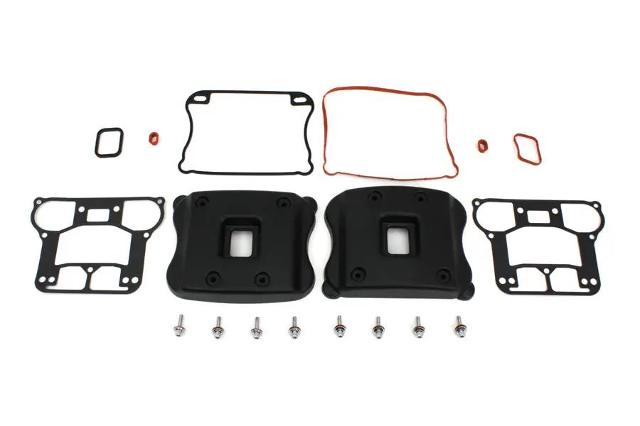 V-Twin Rocker Box Cover Set for Harley Davidson XL 2007-2016, Black - Part I33-0106MB by V-Twin