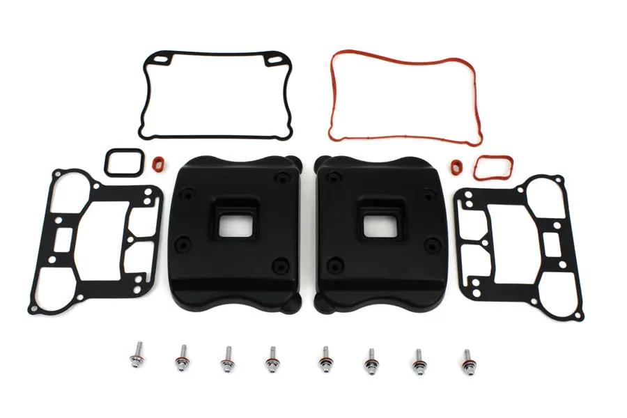 V-Twin Rocker Box Cover Set for Harley Davidson XL 2007-2016, Black - Part I33-0106MB by V-Twin