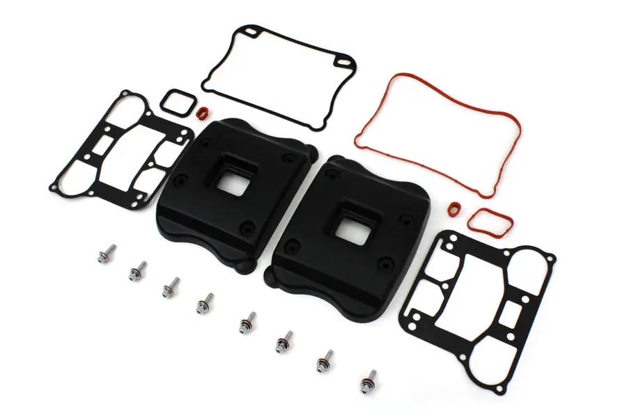 V-Twin Rocker Box Cover Set for Harley Davidson XL 2007-2016, Black - Part I33-0106MB by V-Twin