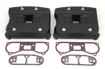 V-Twin Black Rocker Box Cover Set for Harley Davidson FXST and FLST Models - Part 78260B by V-Twin
