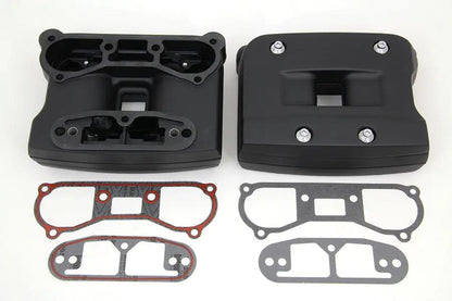 V-Twin Black Rocker Box Cover Set for Harley Davidson FXST and FLST Models - Part 78260B by V-Twin