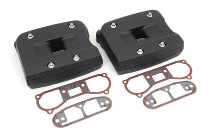 V-Twin Black Rocker Box Cover Set for Harley Davidson FXST and FLST Models - Part 78260B by V-Twin