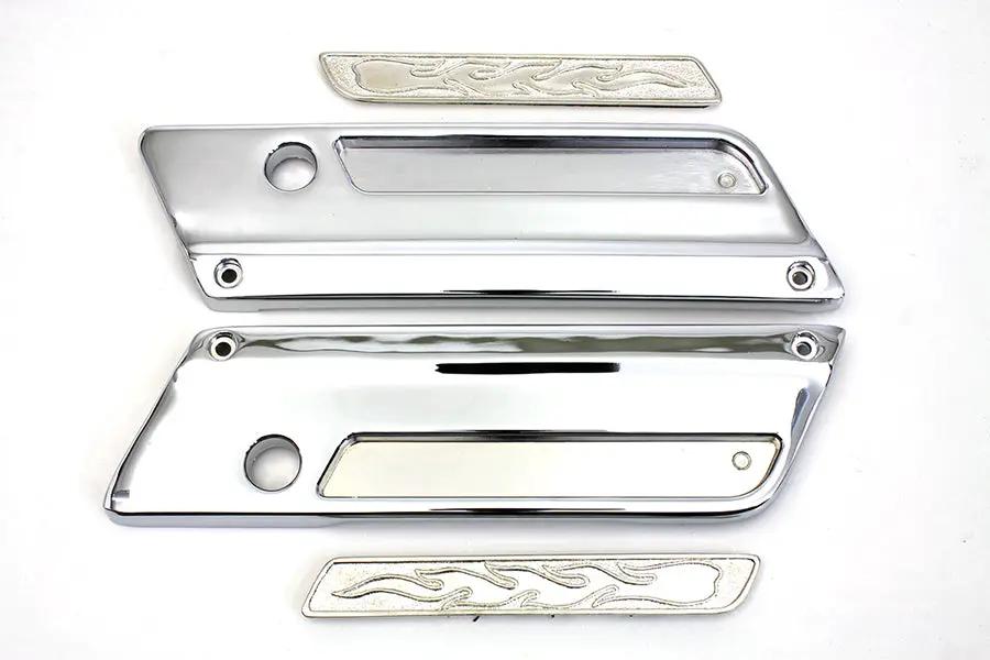 V-Twin Saddlebag Latch Cover Set for Harley Davidson FLT Models by V-Twin