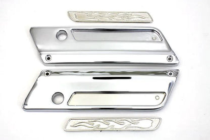 V-Twin Saddlebag Latch Cover Set for Harley Davidson FLT Models by V-Twin