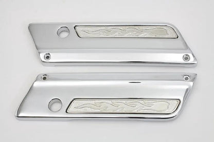 V-Twin Saddlebag Latch Cover Set for Harley Davidson FLT Models by V-Twin