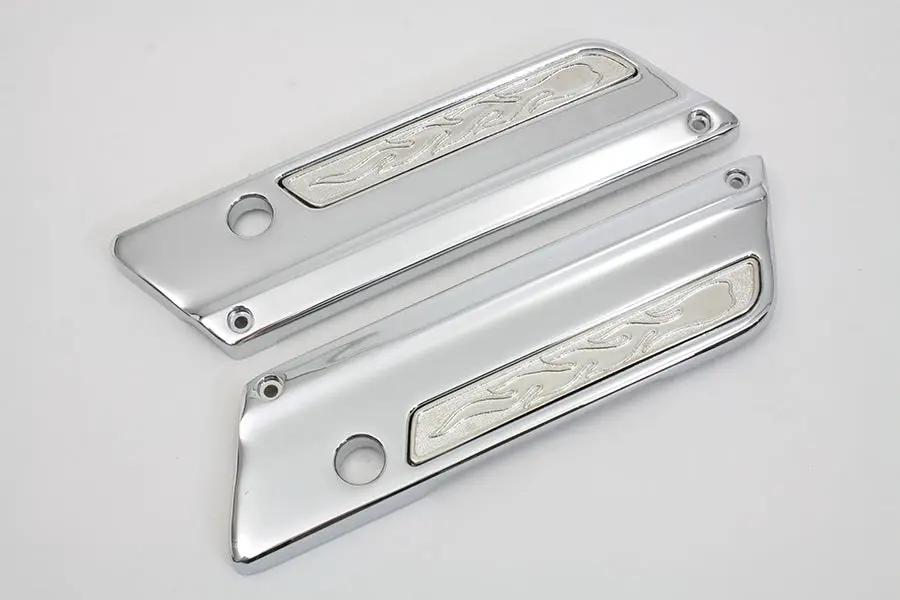 V-Twin Saddlebag Latch Cover Set for Harley Davidson FLT Models by V-Twin