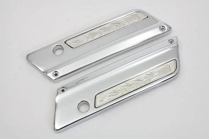 V-Twin Saddlebag Latch Cover Set for Harley Davidson FLT Models by V-Twin