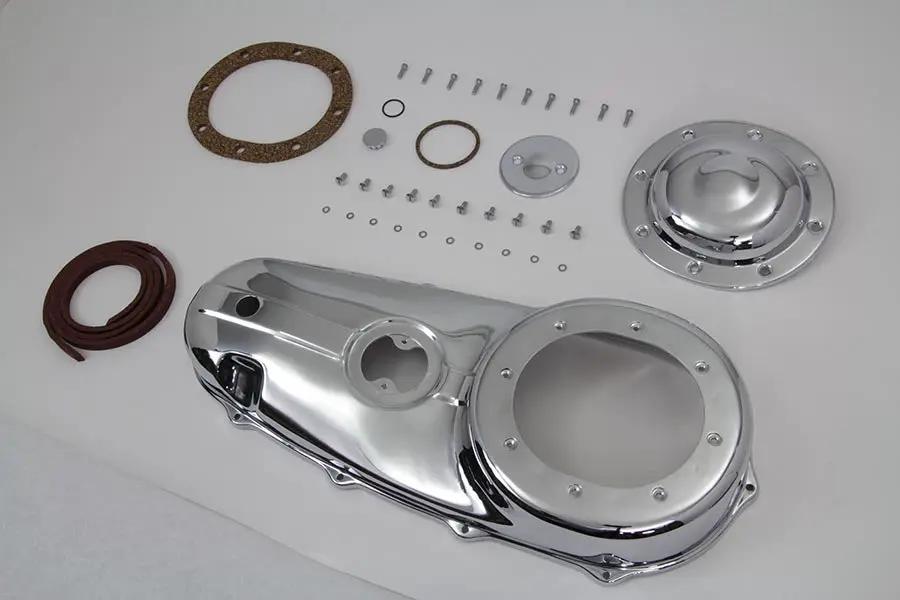 V-Twin Replica Outer Primary Cover Chrome Kit for Harley Davidson FL Models by V-Twin